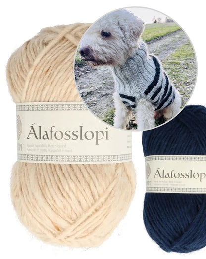 Hundepullover Black Sheep | mit viel Bewegungsfreiheit aus Alafosslopi von Lopi Island