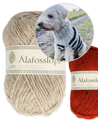 Hundepullover Black Sheep | mit viel Bewegungsfreiheit aus Alafosslopi von Lopi Island