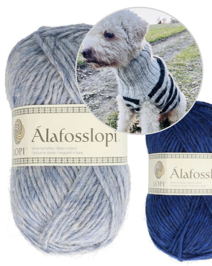 Hundepullover Black Sheep | mit viel Bewegungsfreiheit aus Alafosslopi von Lopi Island