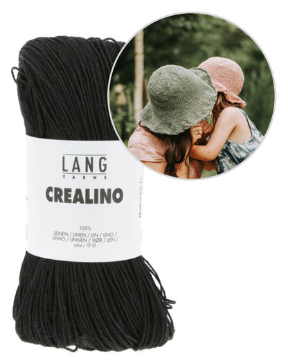 Hut Flora von Kleinigkeitenliebe mit Crealino von Lang Yarns 15