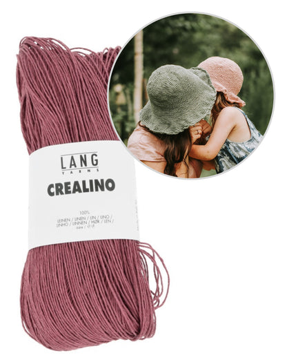 Hut Flora von Kleinigkeitenliebe mit Crealino von Lang Yarns 13