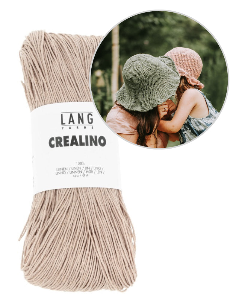 Hut Flora von Kleinigkeitenliebe mit Crealino von Lang Yarns 11