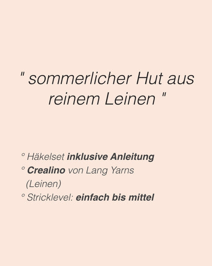 Hut Flora von Kleinigkeitenliebe mit Crealino von Lang Yarns 2