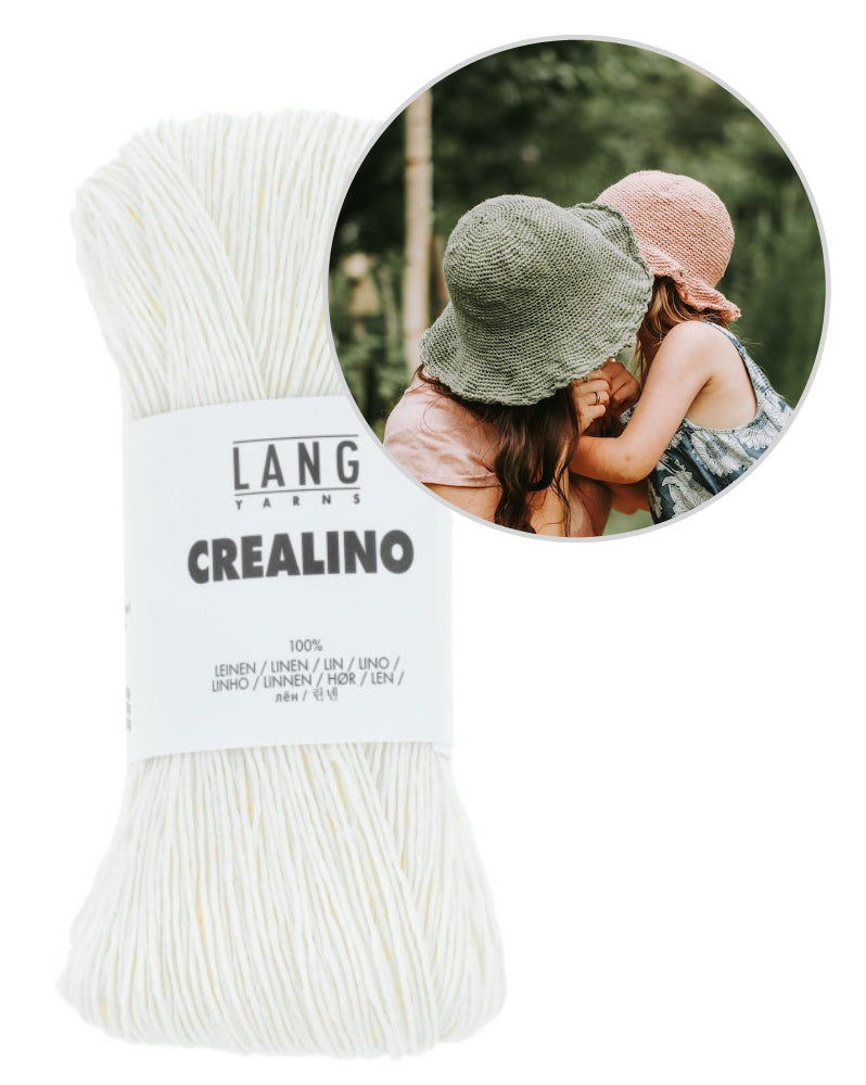 Hut Flora von Kleinigkeitenliebe mit Crealino von Lang Yarns 14