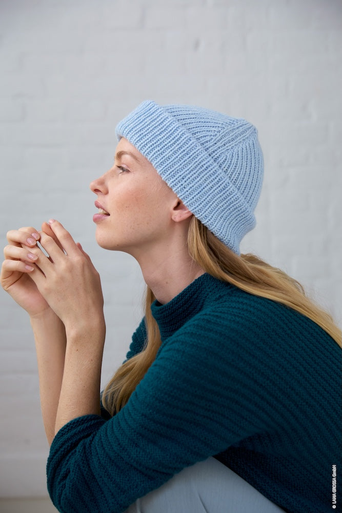 Basic Kiss Mütze | weich und leicht aus Cashmere Kiss von Lana Grossa