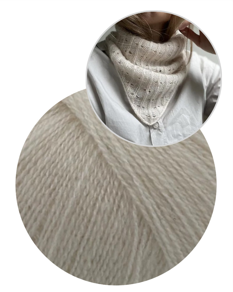 Hyo Bandana von Awegyoknit mit Cashmere Lace von Gepard Garn 5