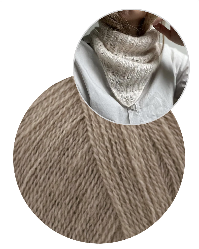 Hyo Bandana von Awegyoknit mit Cashmere Lace von Gepard Garn 6
