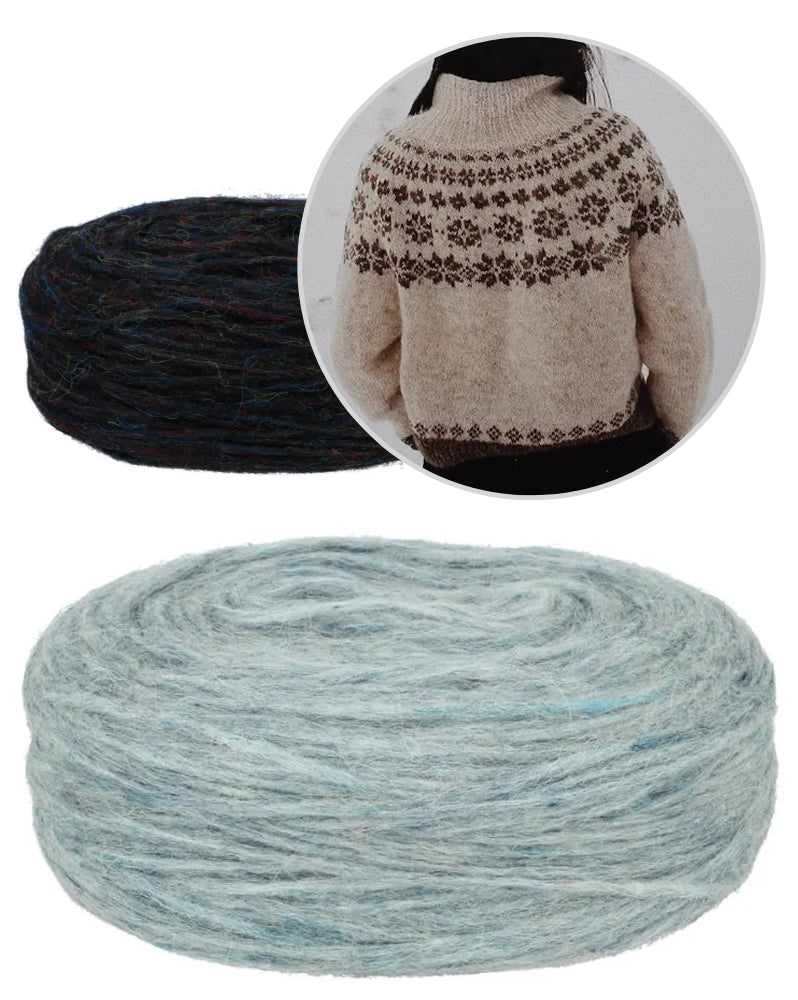 Saskie und Co Hytte Sweater mit Plötulopi von Lopi Island 11