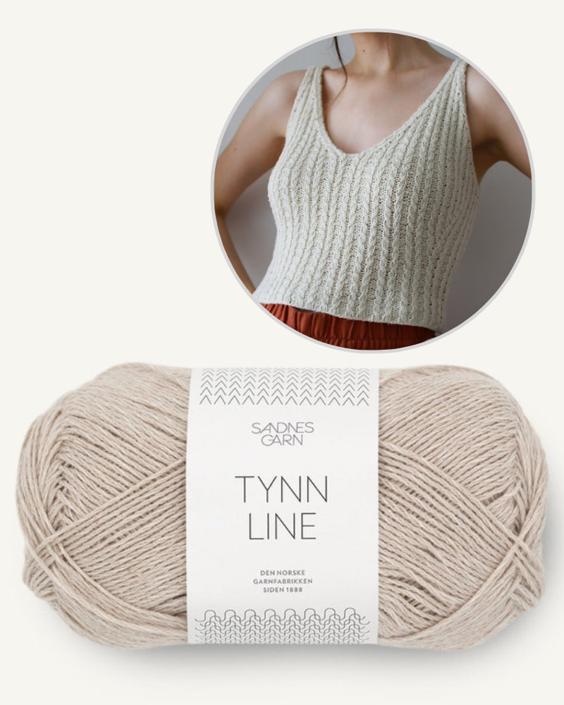 Ilana Camisole von Masha Ziablikova mit Tynn Line von Sandnes Garn 3
