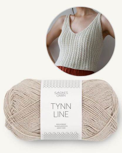 Ilana Camisole von Masha Ziablikova mit Tynn Line von Sandnes Garn 3