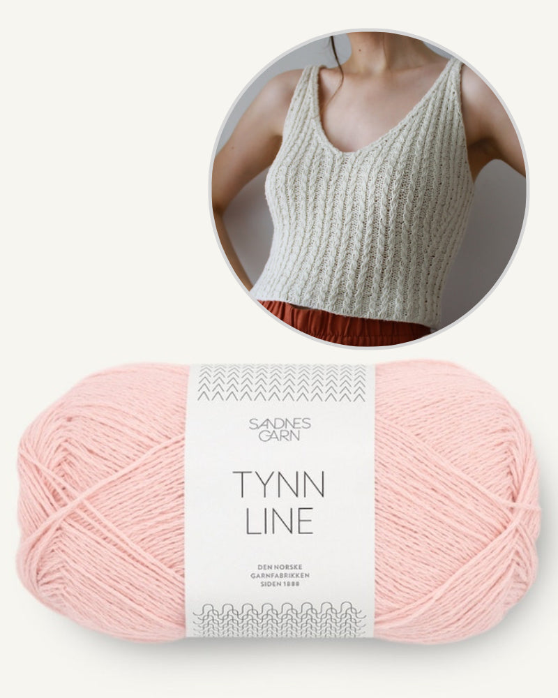 Ilana Camisole von Masha Ziablikova mit Tynn Line von Sandnes Garn 4