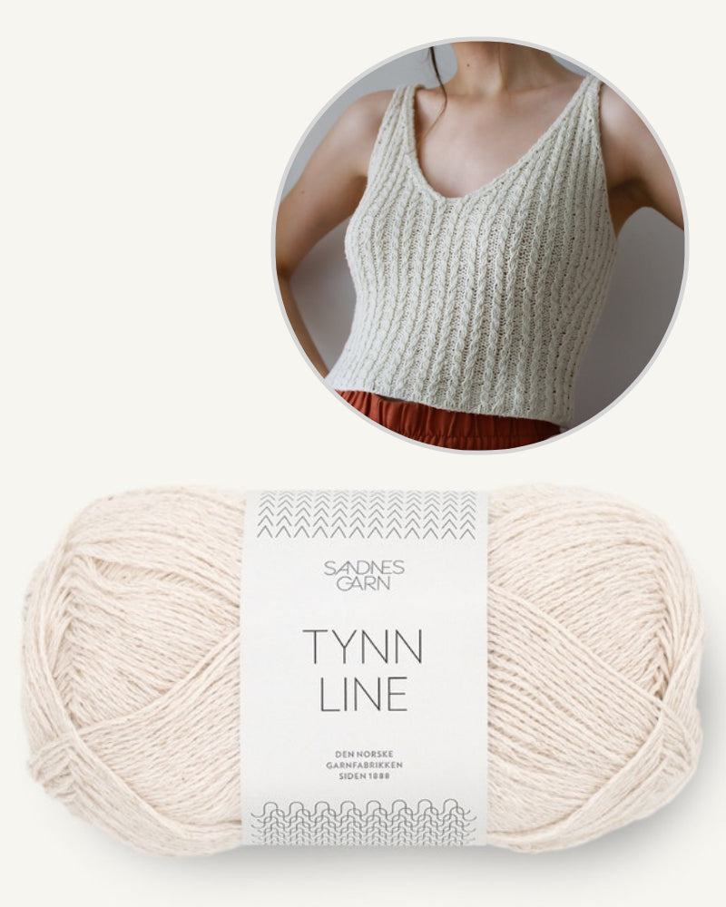 Ilana Camisole von Masha Ziablikova mit Tynn Line von Sandnes Garn 2