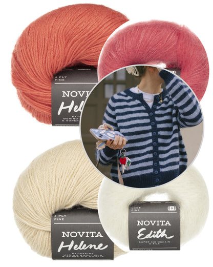 In My Stripes Era Cardi | Streifenliebe aus Helene und Edith von Novita