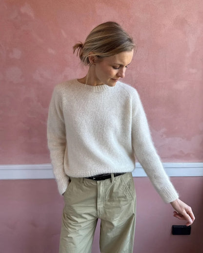 Kein Schnickschnack Pullover | lässiger Klassiker aus Sunday und Primo Tynn Silk Mohair von Sandnes Garn