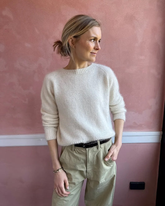 Kein Schnickschnack Pullover | lässiger Klassiker aus Sunday und Primo Tynn Silk Mohair von Sandnes Garn