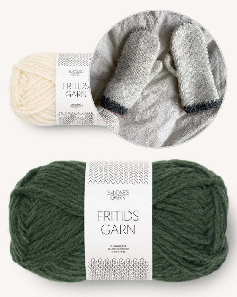 Novemberknits Io Mittens mit Fritidsgarn von Sandnes Garn 12