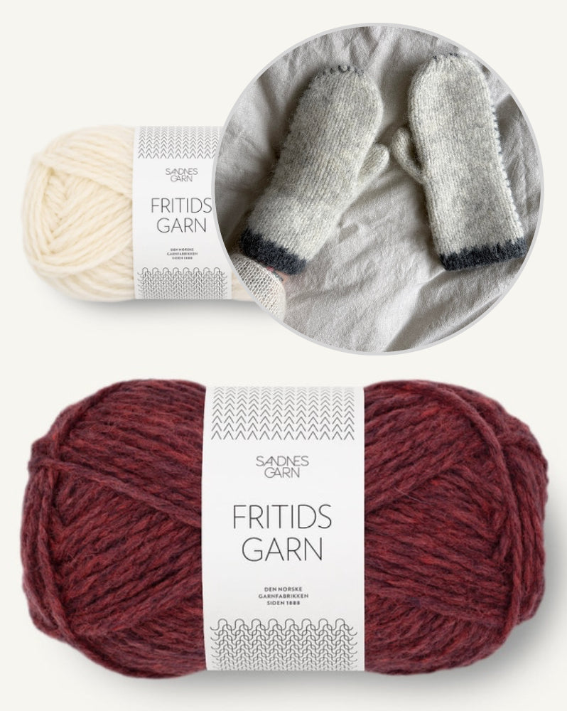 Novemberknits Io Mittens mit Fritidsgarn von Sandnes Garn 11