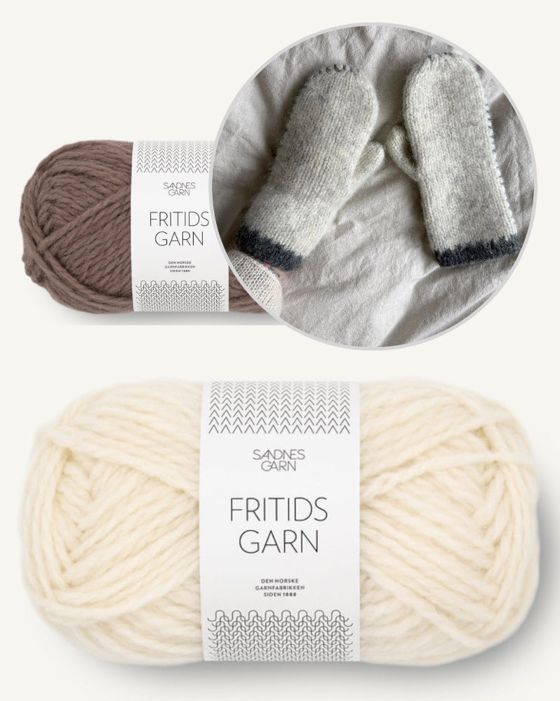 Novemberknits Io Mittens mit Fritidsgarn von Sandnes Garn 7