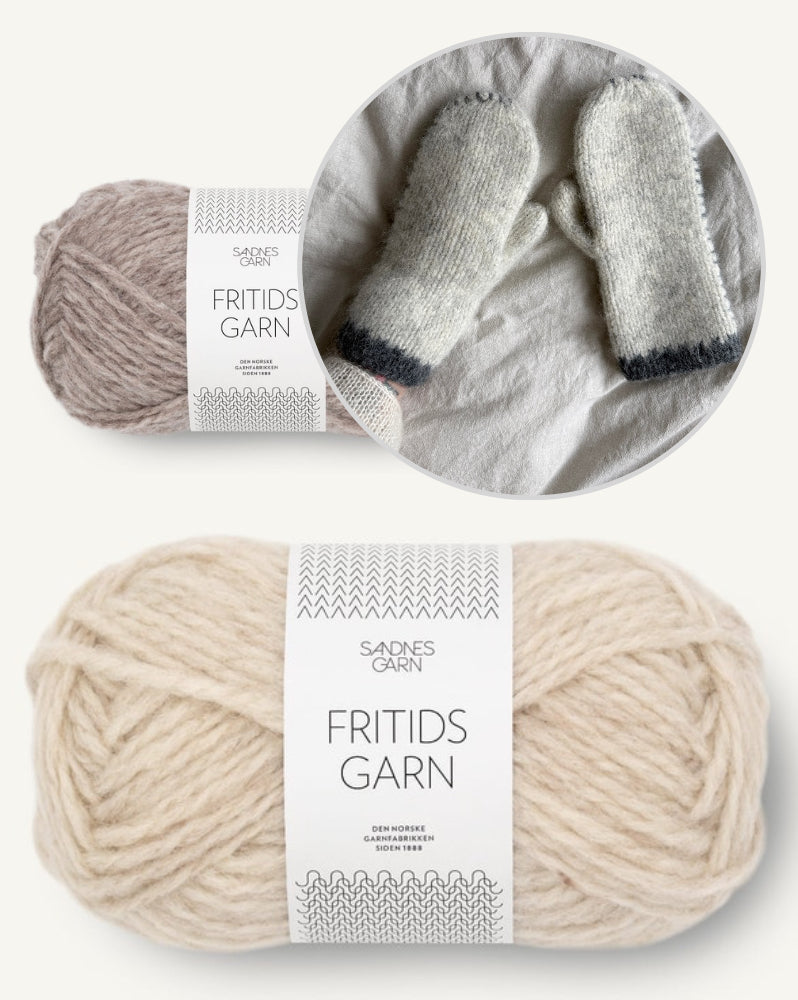 Novemberknits Io Mittens mit Fritidsgarn von Sandnes Garn 8