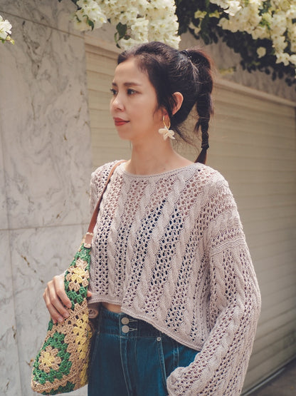Irene Lin Kylie Pullover mit Line von Sandnes Garn 1