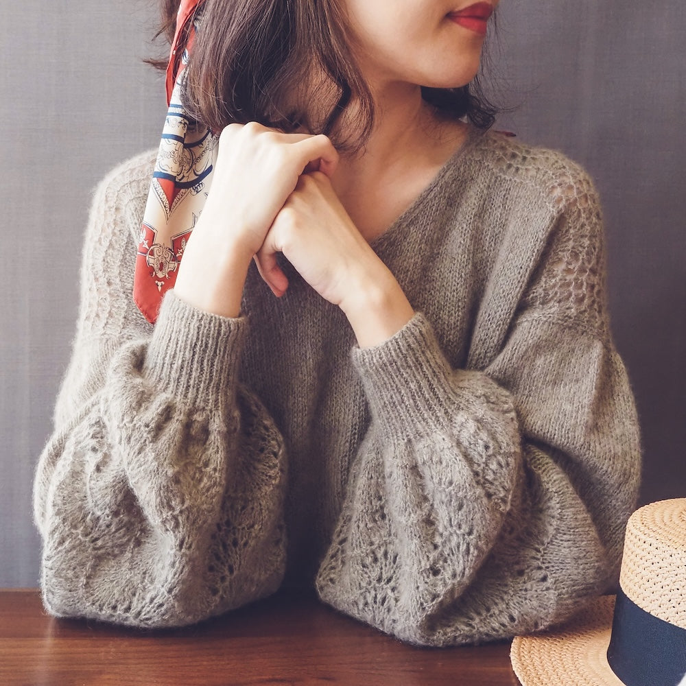 Ola Sweater von Irene Lin mit Brushlight von Cardiff Cashmere 7