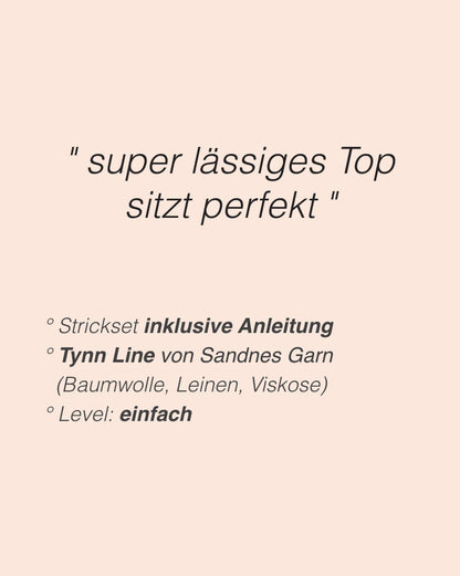 Iris Camisole | lässig zartes Top aus Tynn Line von Sandnes Garn