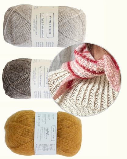 Isla Shawl Winter Edition | zart flauschig aus Le Petit Lambswool und Le Petit Silk & Mohair von Biches & Bûches