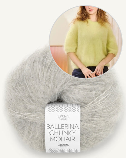 Ivy Tee | zartes Shirt aus Ballerina Chunky Mohair von Sandnes Garn