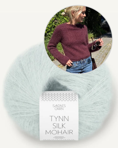 PetiteKnit Ivy Blouse Tynn Silk Mohair von Sandnes Garn 16