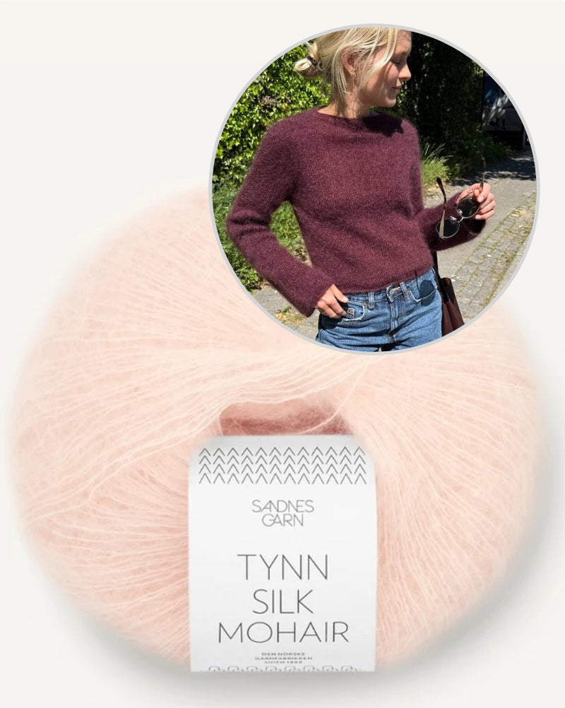PetiteKnit Ivy Blouse Tynn Silk Mohair von Sandnes Garn 14