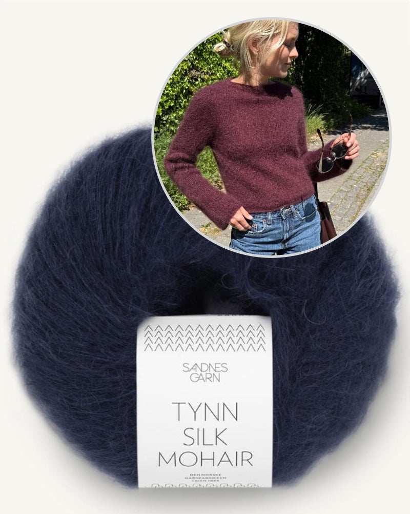 PetiteKnit Ivy Blouse Tynn Silk Mohair von Sandnes Garn 15