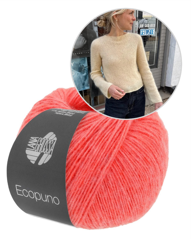 PetiteKnit Ivy Blouse einfädig mit Ecopuno von Lana Grossa 14