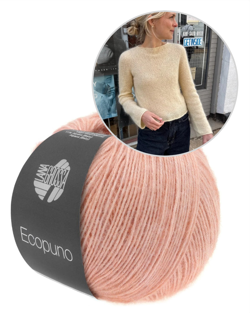 PetiteKnit Ivy Blouse einfädig mit Ecopuno von Lana Grossa 12