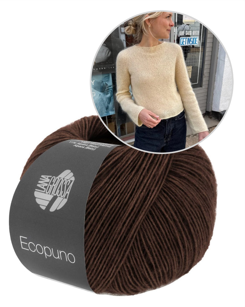 PetiteKnit Ivy Blouse einfädig mit Ecopuno von Lana Grossa 16