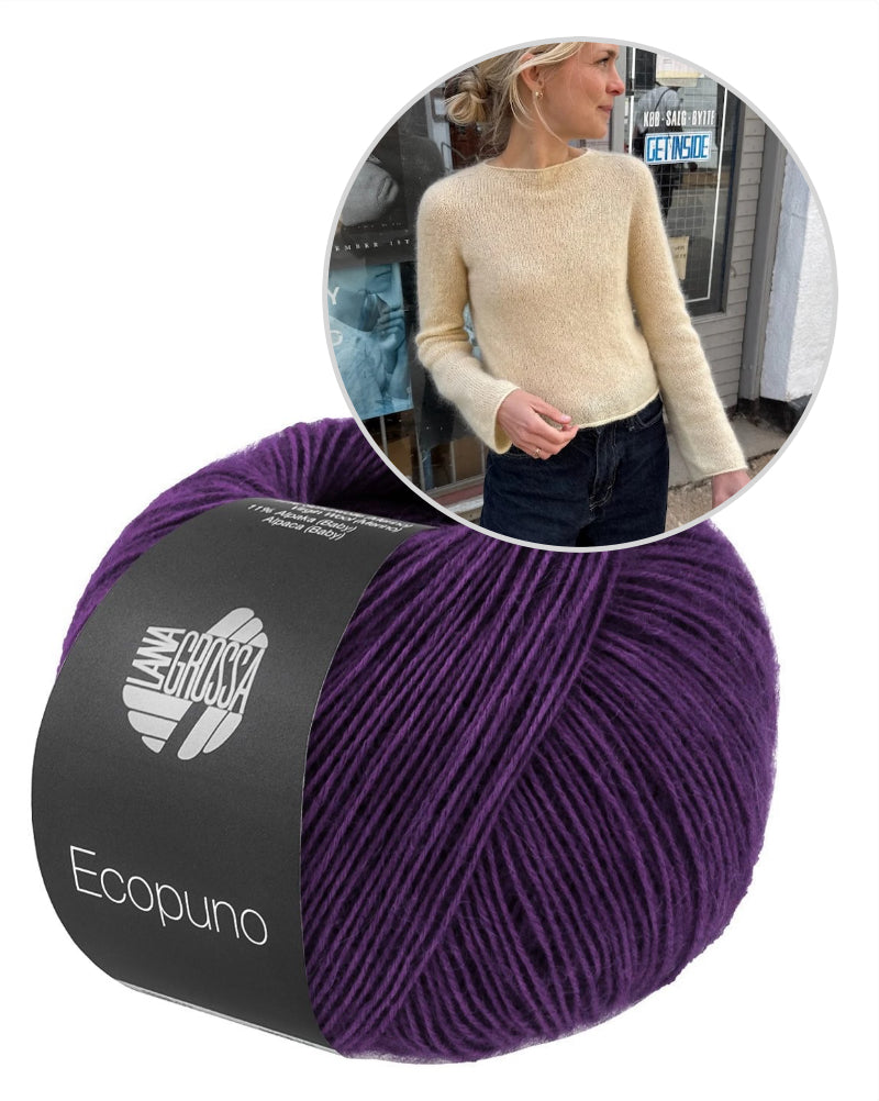 PetiteKnit Ivy Blouse einfädig mit Ecopuno von Lana Grossa 18