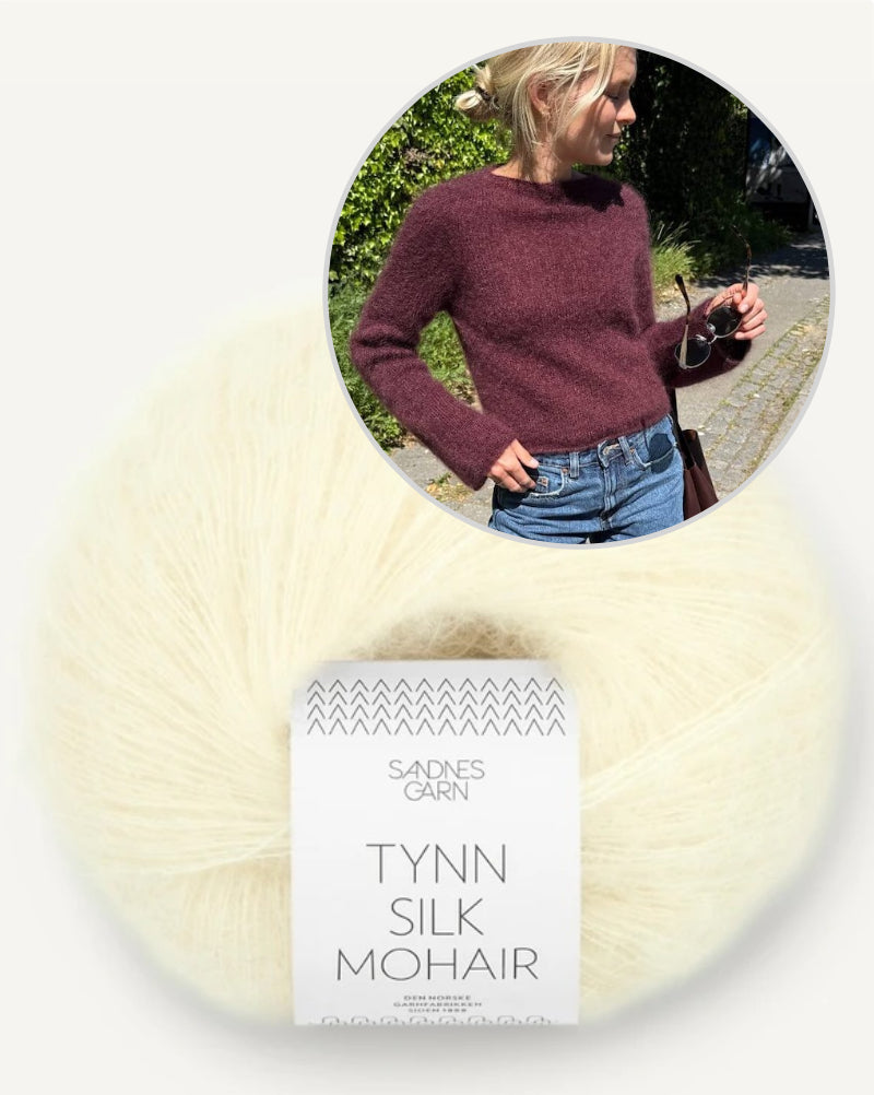 PetiteKnit Ivy Blouse Tynn Silk Mohair von Sandnes Garn 11