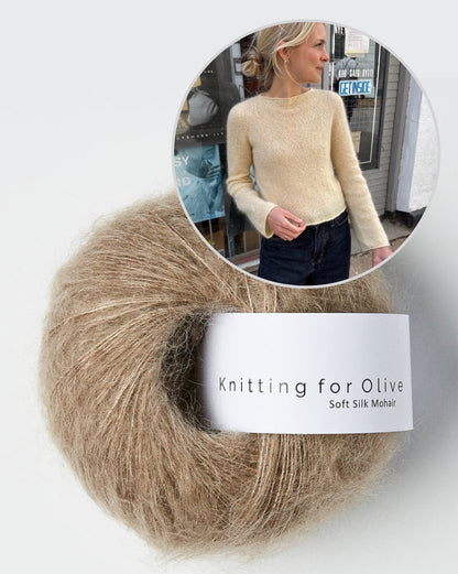 PetiteKnit Ivy Blouse mit Soft Silk Mohair von Knitting for Olive 12