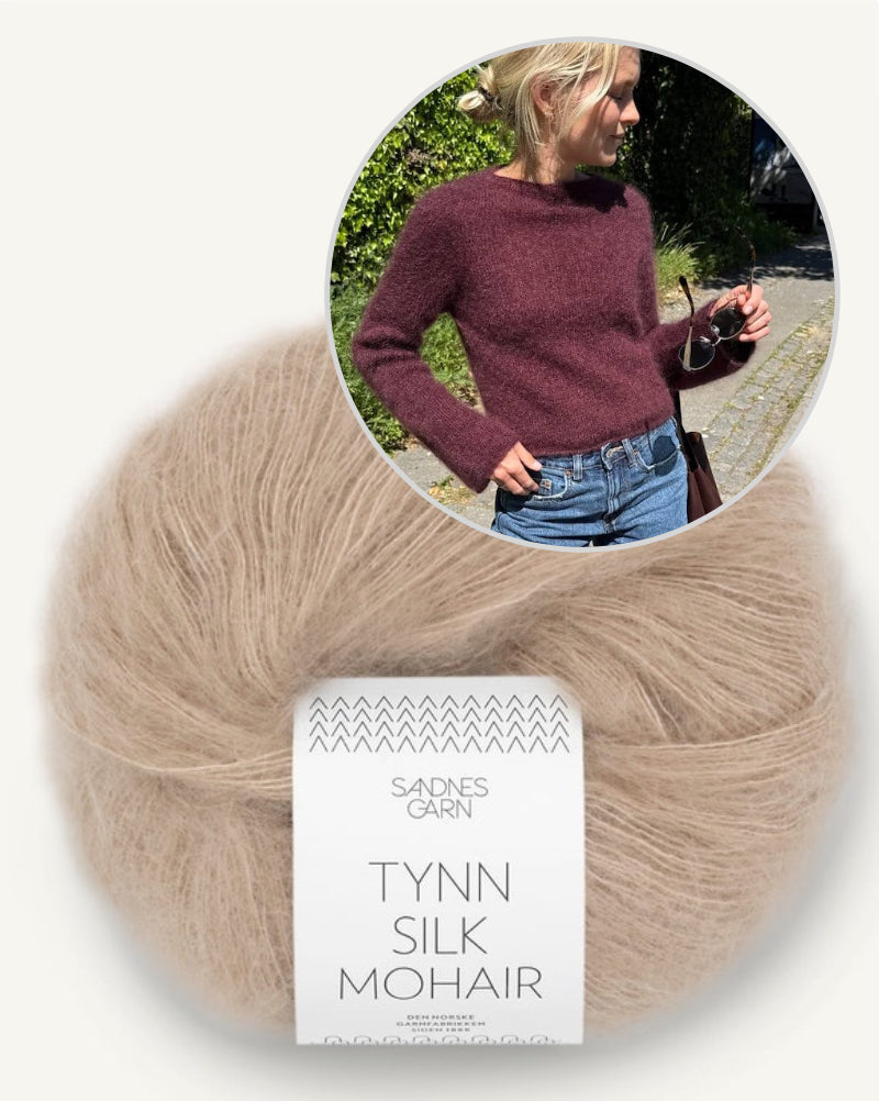 PetiteKnit Ivy Blouse Tynn Silk Mohair von Sandnes Garn 13