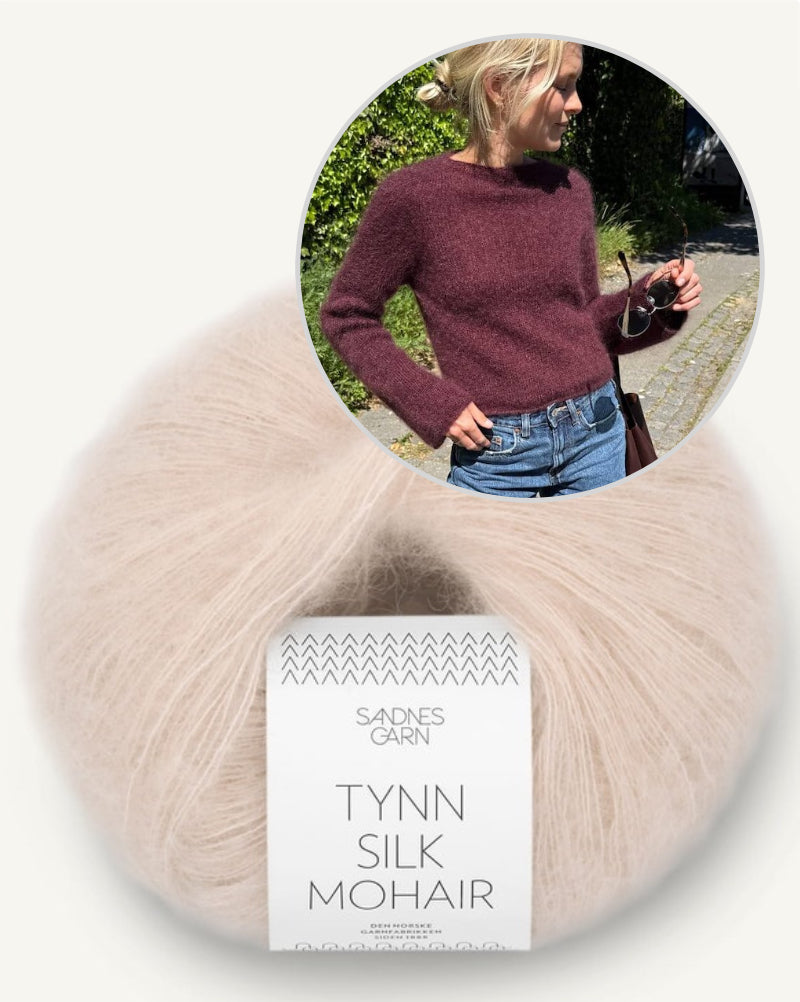 PetiteKnit Ivy Blouse Tynn Silk Mohair von Sandnes Garn 10