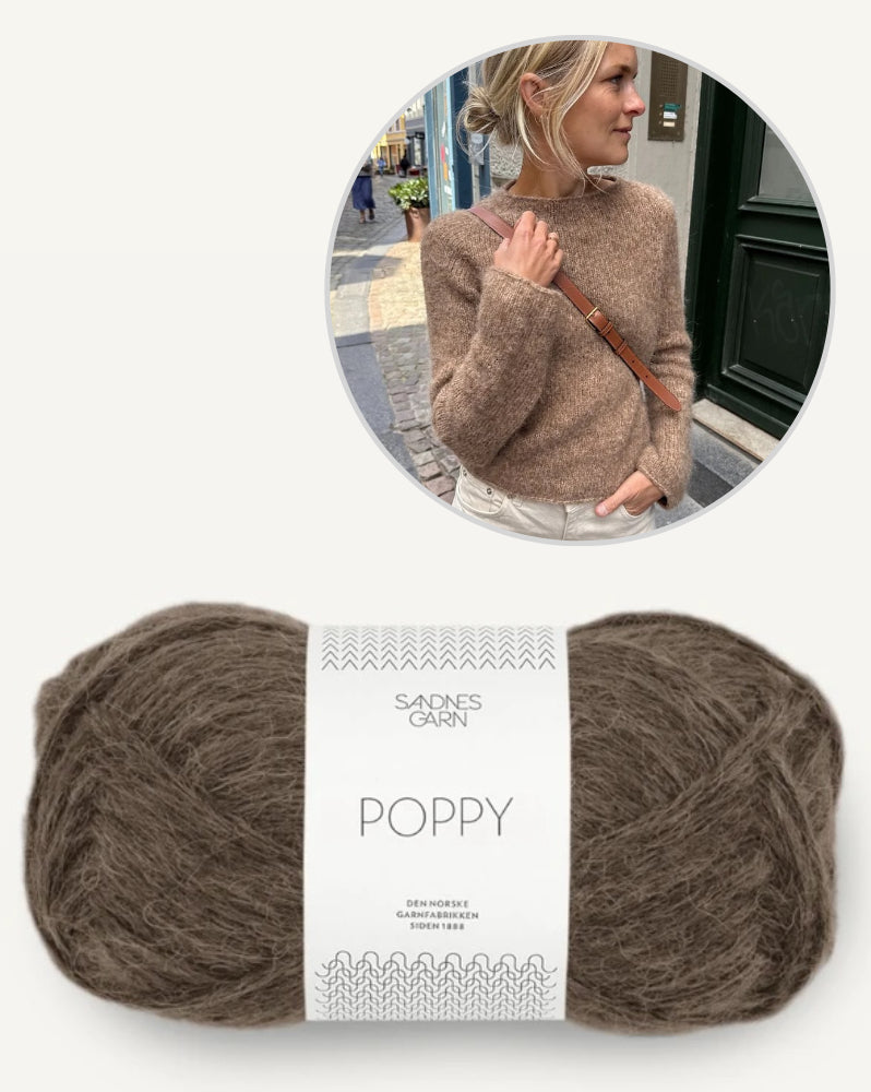 PetiteKnit Ivy Sweater mit Poppy von Sandnes Garn 9