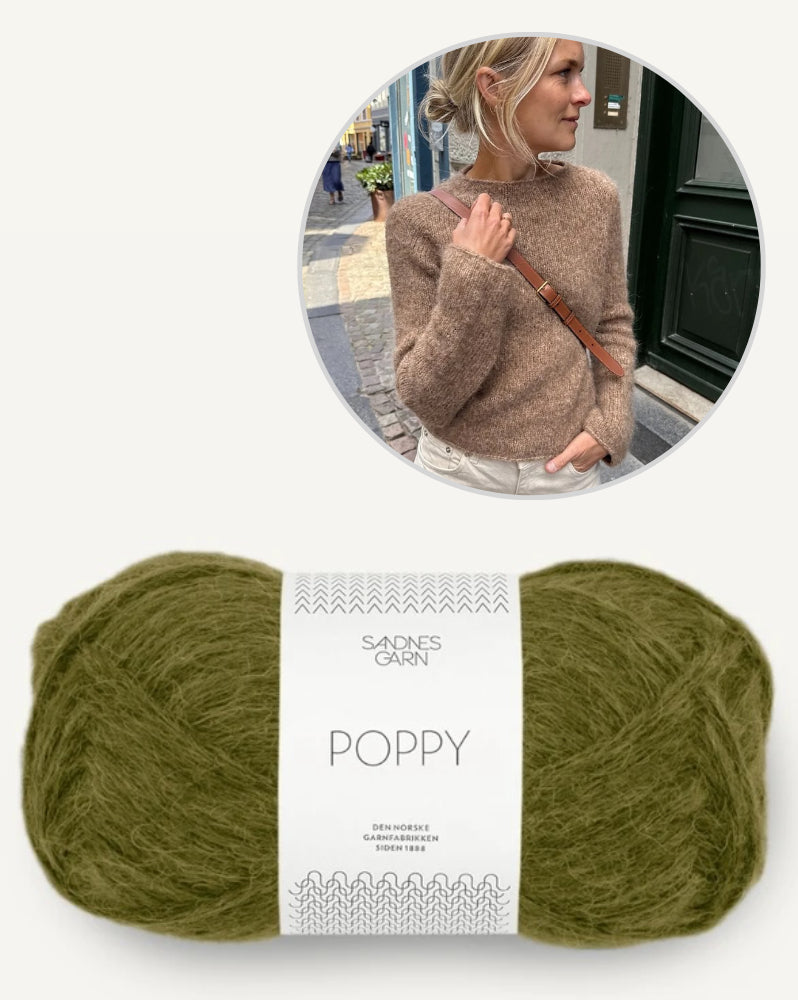 PetiteKnit Ivy Sweater mit Poppy von Sandnes Garn 14