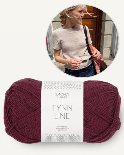 Ivy Tee von PetiteKnit mit Tynn Line von Sandnes Garn 12