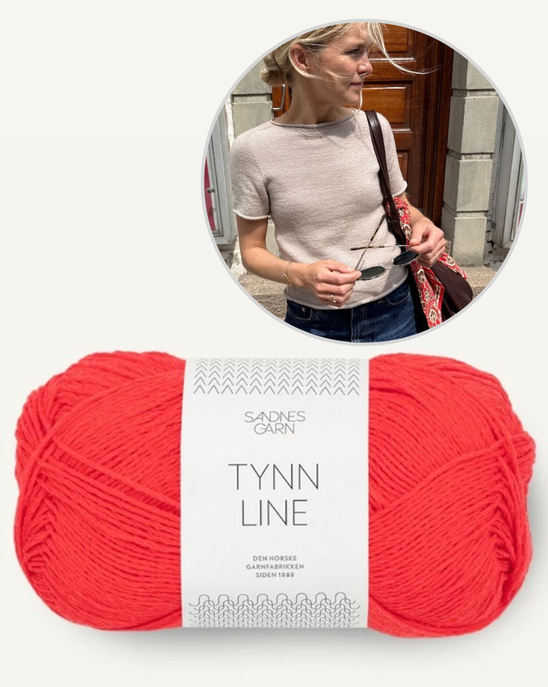 Ivy Tee von PetiteKnit mit Tynn Line von Sandnes Garn 11