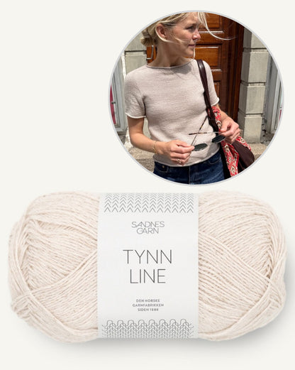 Ivy Tee von PetiteKnit mit Tynn Line von Sandnes Garn 8