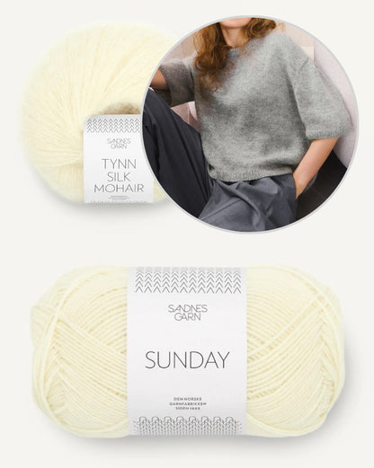 Ivy Shirt Merino | traumhaftes Tee aus Sunday und Tynn Silk Mohair von Sandnes Garn