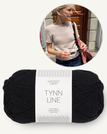 Ivy Tee von PetiteKnit mit Tynn Line von Sandnes Garn 9