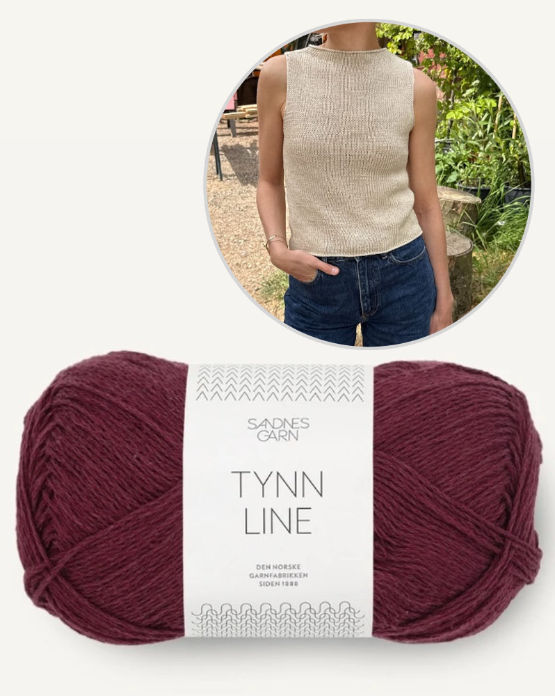 Ivy Top von PetiteKnit mit Tynn Line von Sandnes Garn 14