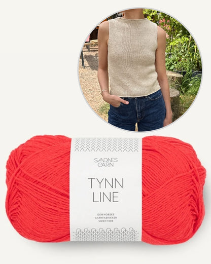Ivy Top von PetiteKnit mit Tynn Line von Sandnes Garn 15