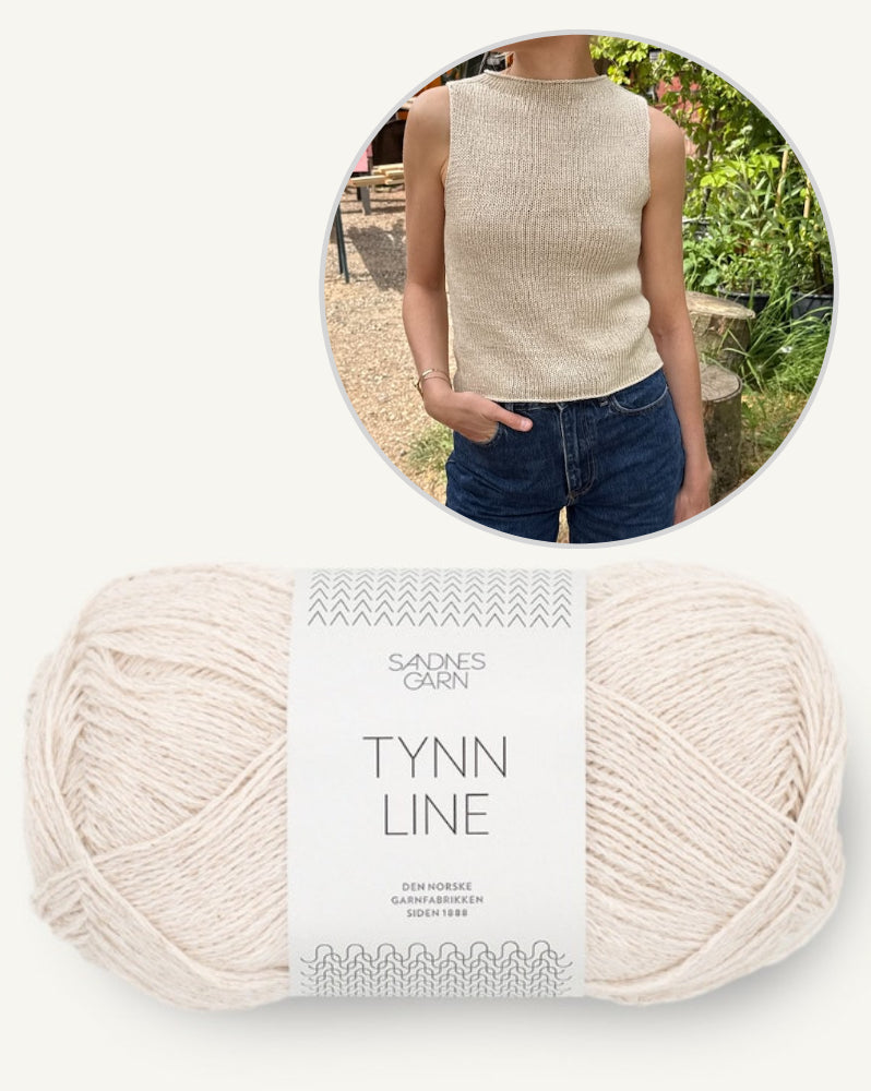 Ivy Top von PetiteKnit mit Tynn Line von Sandnes Garn 12