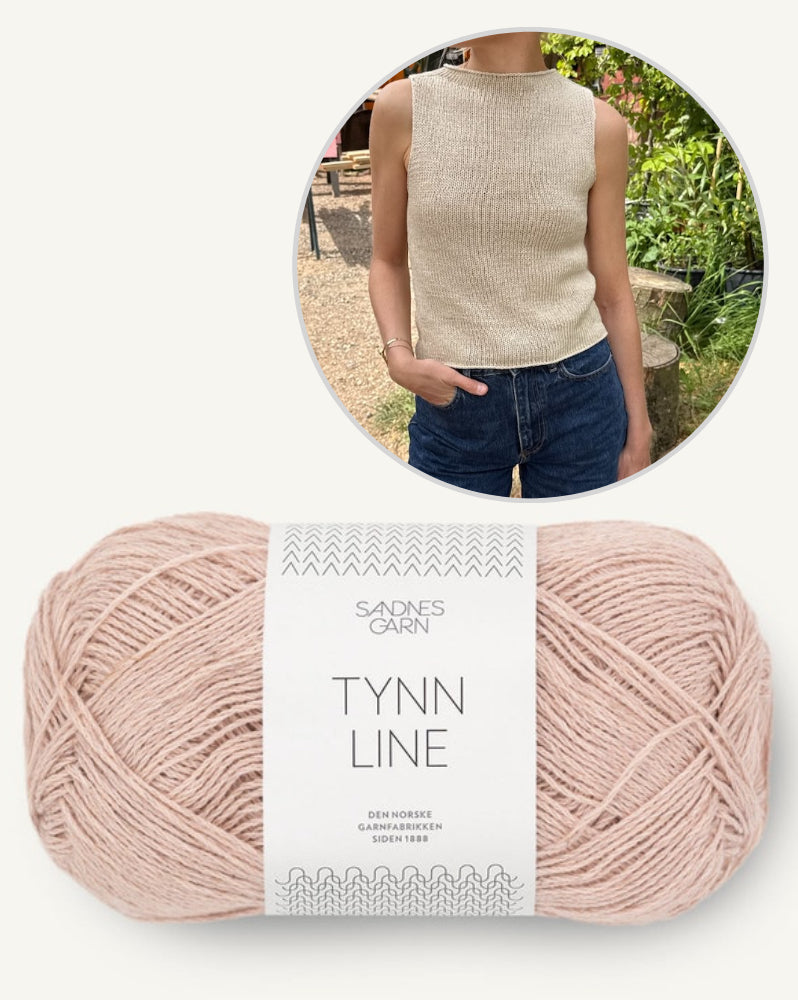 Ivy Top von PetiteKnit mit Tynn Line von Sandnes Garn 16
